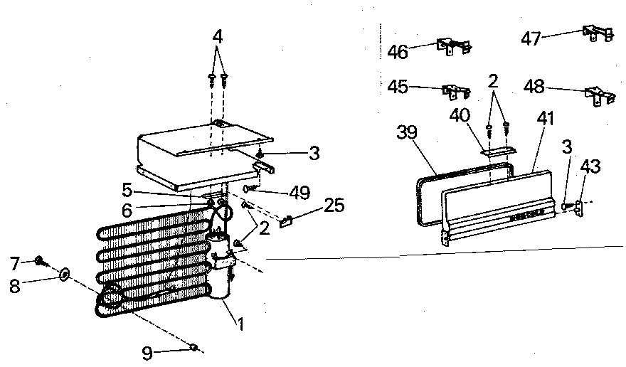 Norcold DE-728 unit parts diagram