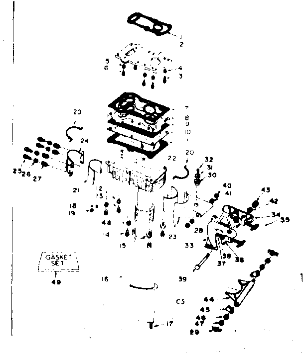 Craftsman 21758890 column assembly diagram