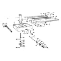 Craftsman 11323100 rip fence and base assembly diagram