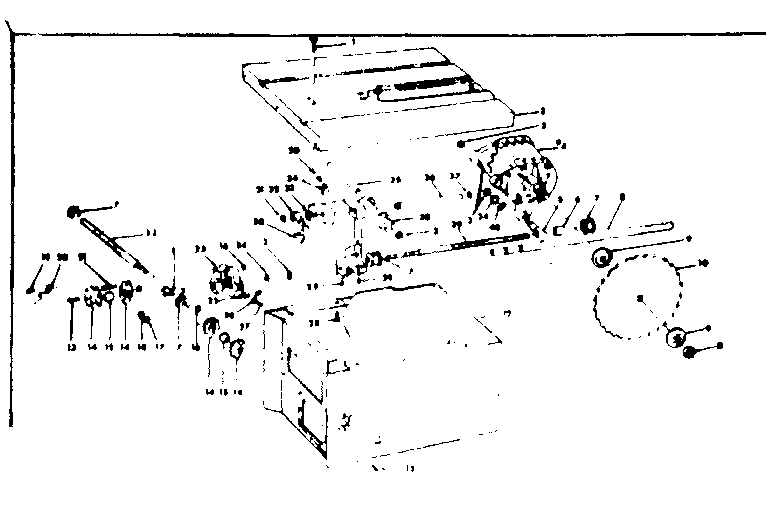 Craftsman 11324140 motor and control box assembly diagram