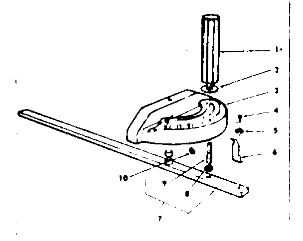 Craftsman 11324140 miter gage assembly 62070 diagram
