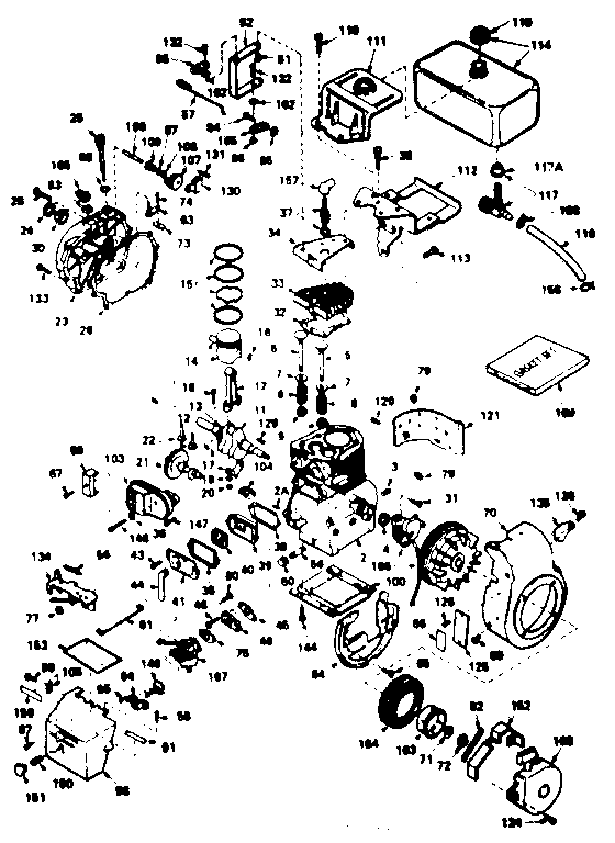 Craftsman 13181890 basic engine diagram