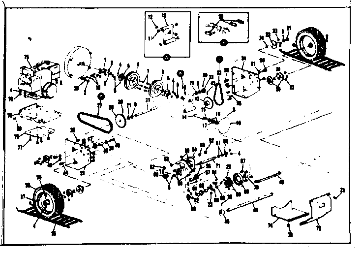 Craftsman 53690521 chassis assembly diagram