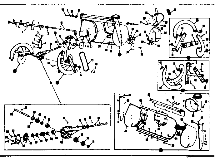 Craftsman 53690524 auger and gear case assembly diagram