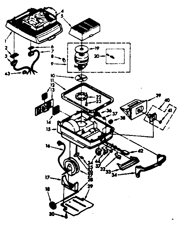 Kenmore 11622991 base assembly diagram