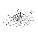 Kenmore 1033247311 oven & broiler door diagram