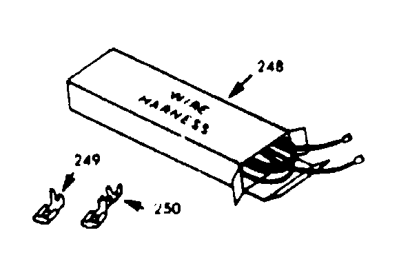 Kenmore 1033247391 wire harness and components diagram