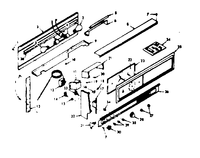 Kenmore 1037277310 backguard section diagram