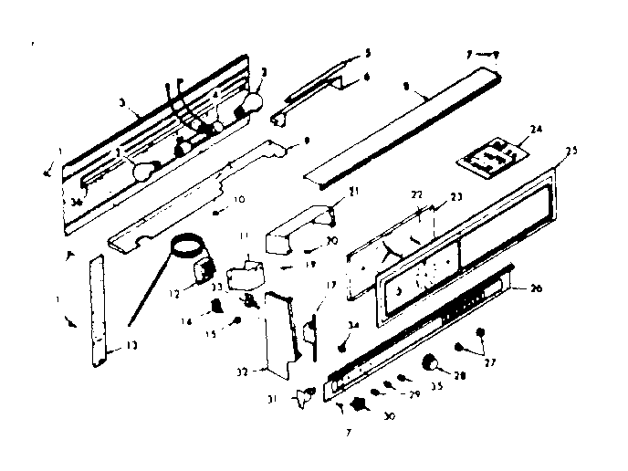 Kenmore 1037277341 backguard section diagram