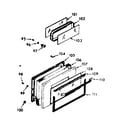 Kenmore 1037277311 oven door section diagram