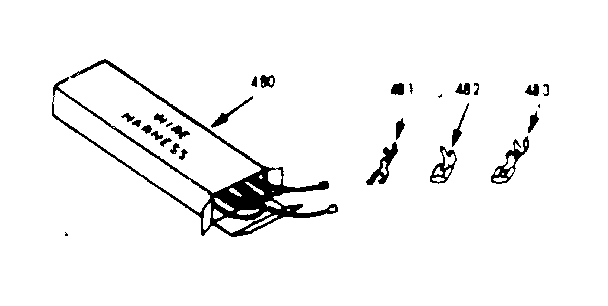 Kenmore 1037297320 wire harnesses and components diagram