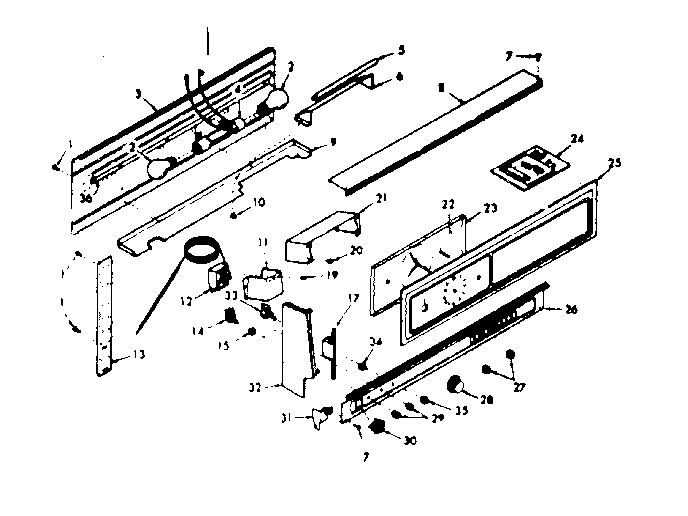 Kenmore 1037297321 backguard section diagram