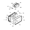 Kenmore 1037847361 lower oven door section diagram