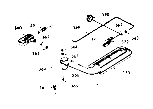 Kenmore 1037847341 upper oven burner section diagram