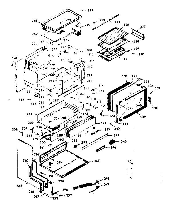 Kenmore 1037867310 upper body section diagram