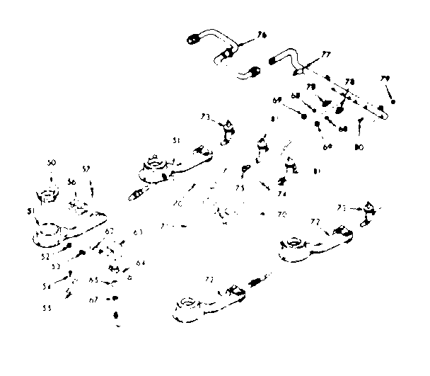 Kenmore 1037867341 top burner section diagram