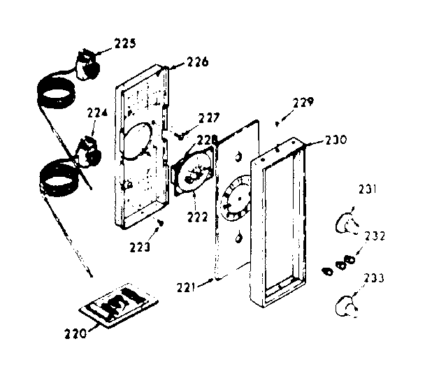 Kenmore 1037867341 control panel-upper oven diagram