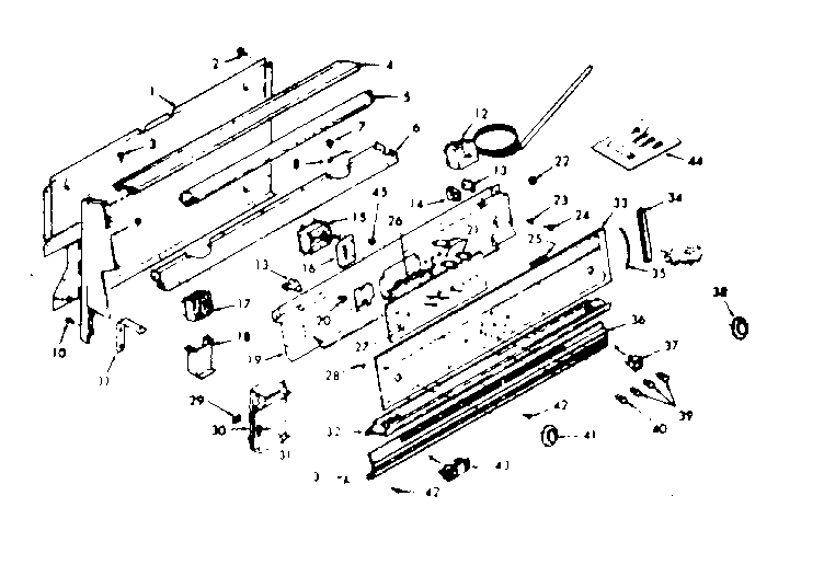 Kenmore 1038357212 backguard section diagram