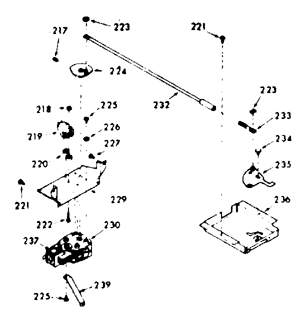 Kenmore 1038357212 power lock section diagram