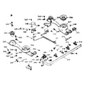 Kenmore 1038357222 burner section diagram