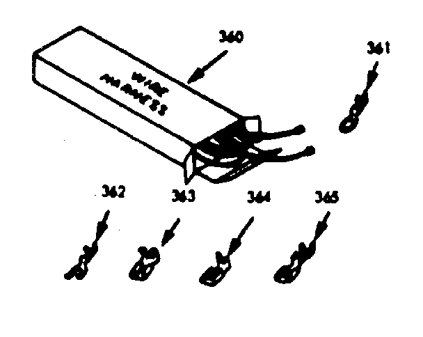 Kenmore 1038357212 wire harness & components diagram