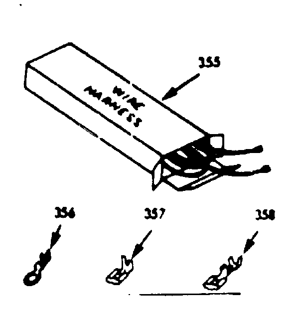 Kenmore 1039337321 wire harnesses and components diagram