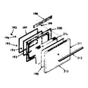 Kenmore 1039377322 oven door section diagram