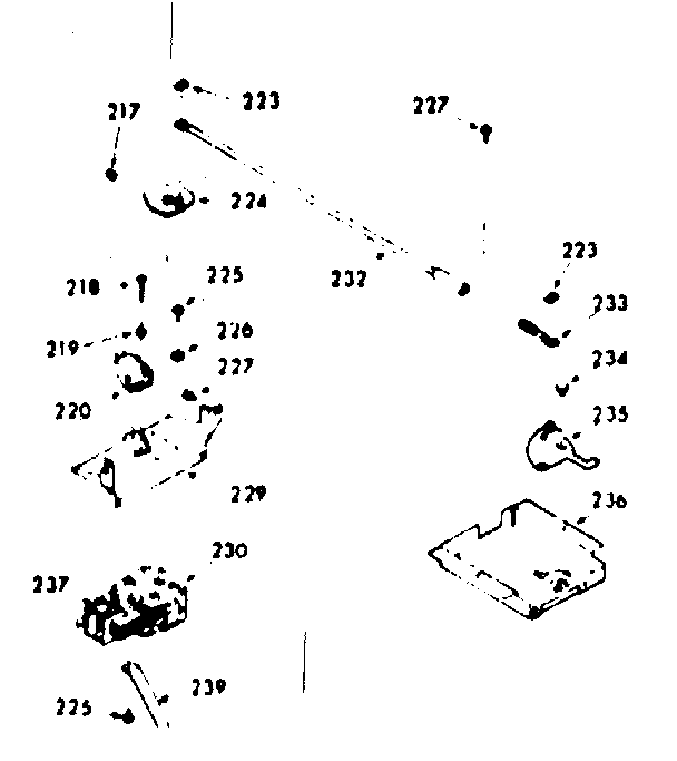 Kenmore 1039377323 power lock section diagram