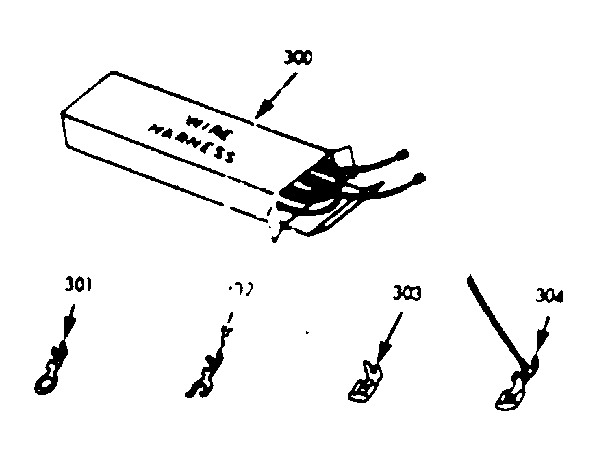 Kenmore 1039377323 wire harness & components diagram