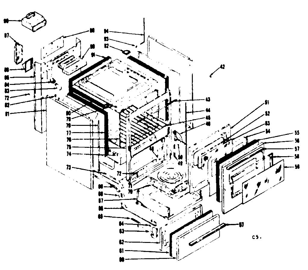 Kenmore 1197067360 body diagram