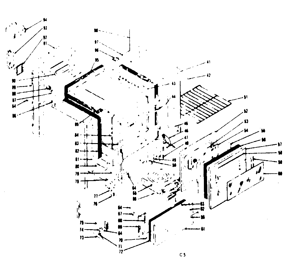 Kenmore 1197217341 body diagram