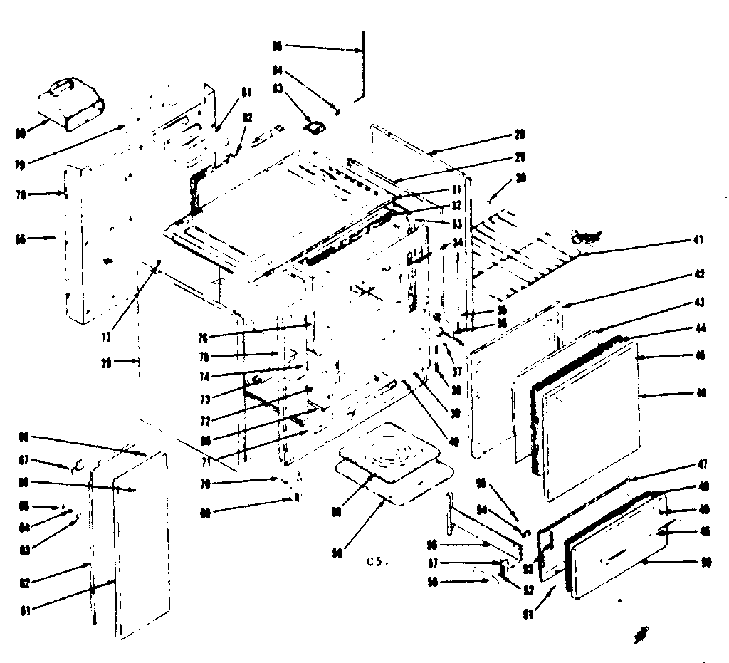 Kenmore 1197407310 body illustration diagram
