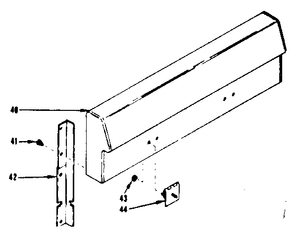 Kenmore 1199027420 backguard section diagram