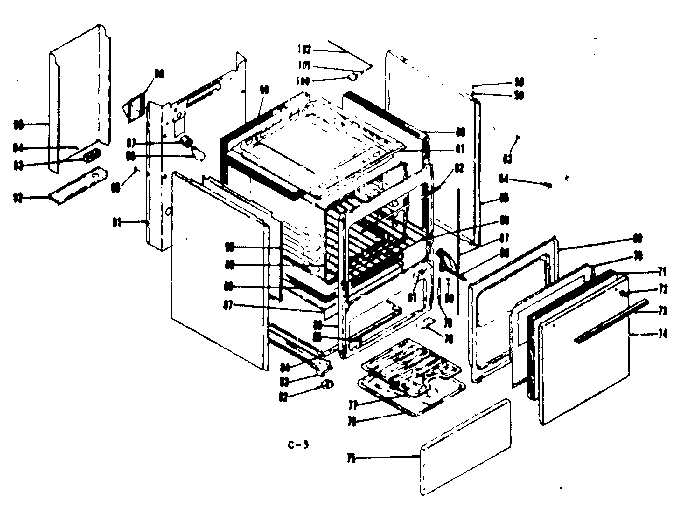Kenmore 1199027420 body section diagram