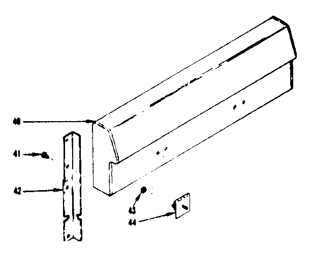 Kenmore 1199047421 backguard section diagram
