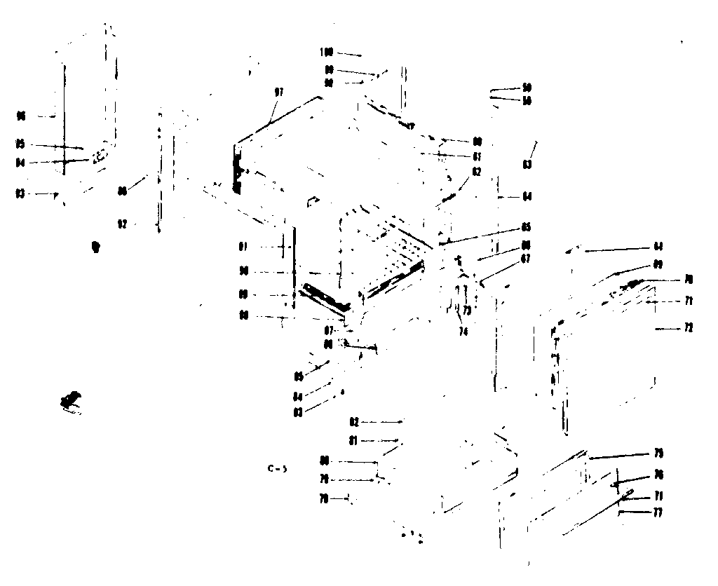 Kenmore 1199047421 body section diagram