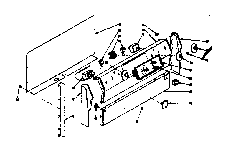 Kenmore 1199067460 backguard section diagram