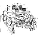 Kenmore 1554507001 top section and outer body diagram