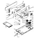 Kenmore 6286267343 backguard and cooktop assembly diagram