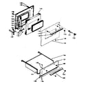 Kenmore 6286267343 door and drawer diagram
