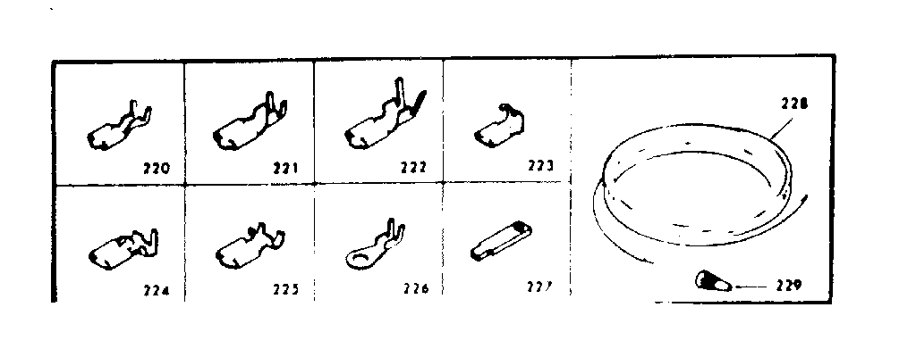 Kenmore 6289137221 wiring and wiring terminals diagram