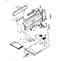 Kenmore 6289497363 backguard & cooktop assembly diagram