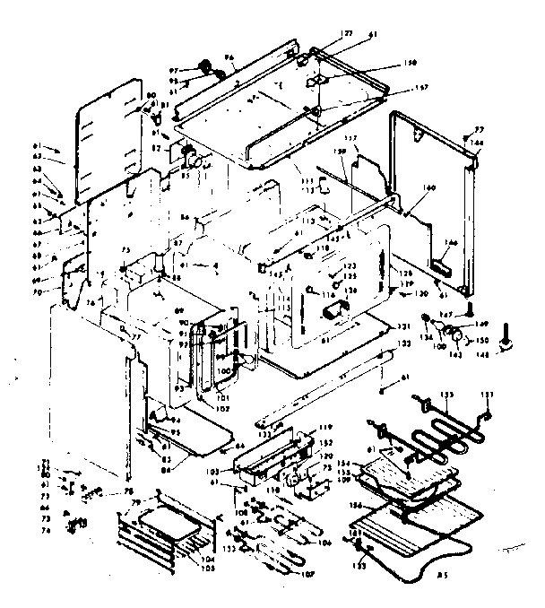 Kenmore 6289497363 body assembly diagram