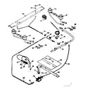 Kenmore 6476037360 burner section diagram