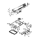 Kenmore 6476037361 back guard and main top section diagram