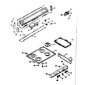 Kenmore 6476157341 backguard and main top section diagram