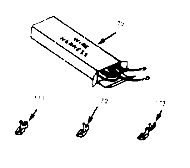 Kenmore 9116227410 wire harnesses and components diagram