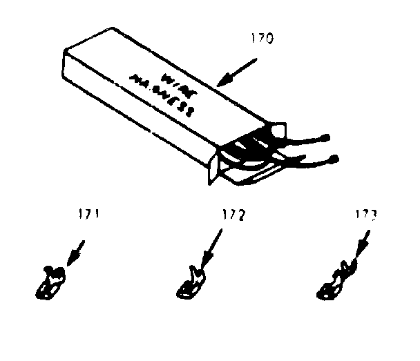 Kenmore 6476287440 wire harness and components diagram