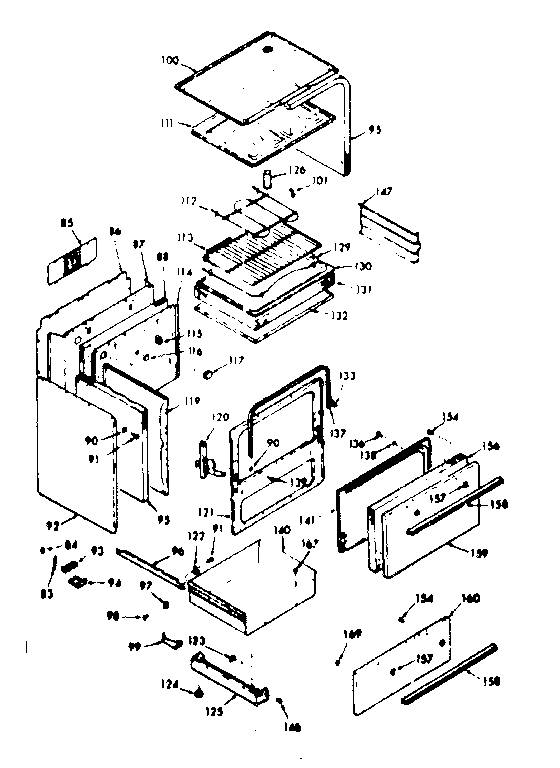 Kenmore 6476327440 body section diagram