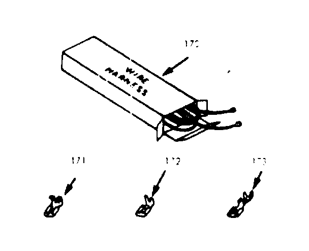 Kenmore 6476327440 wire harnesses & components diagram